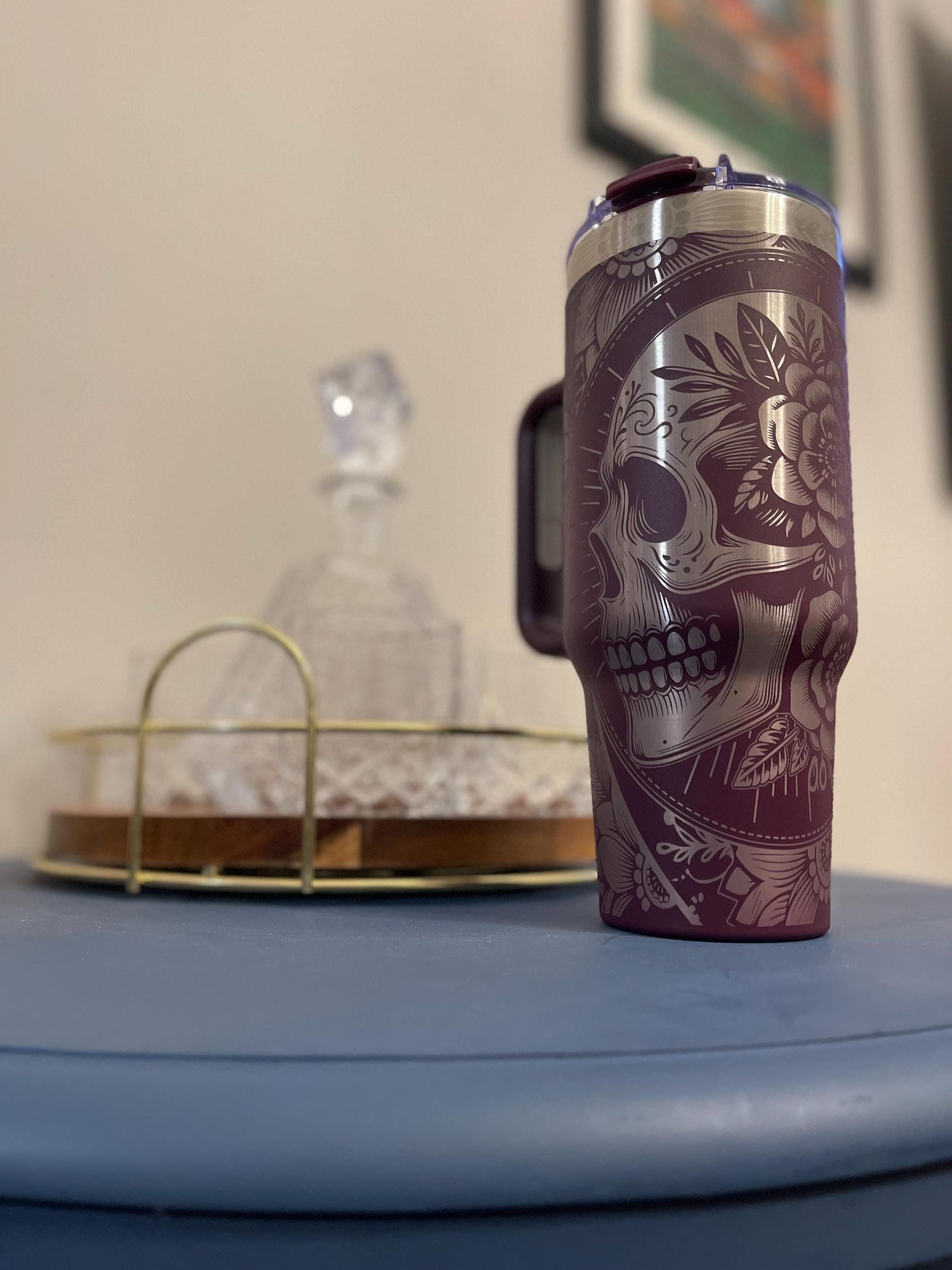 Laser engraved tumblers