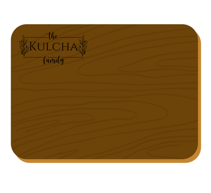 Custom Engraved Walnut cutting board