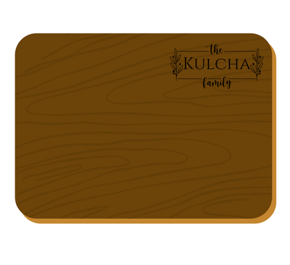 Custom Engraved Walnut cutting board