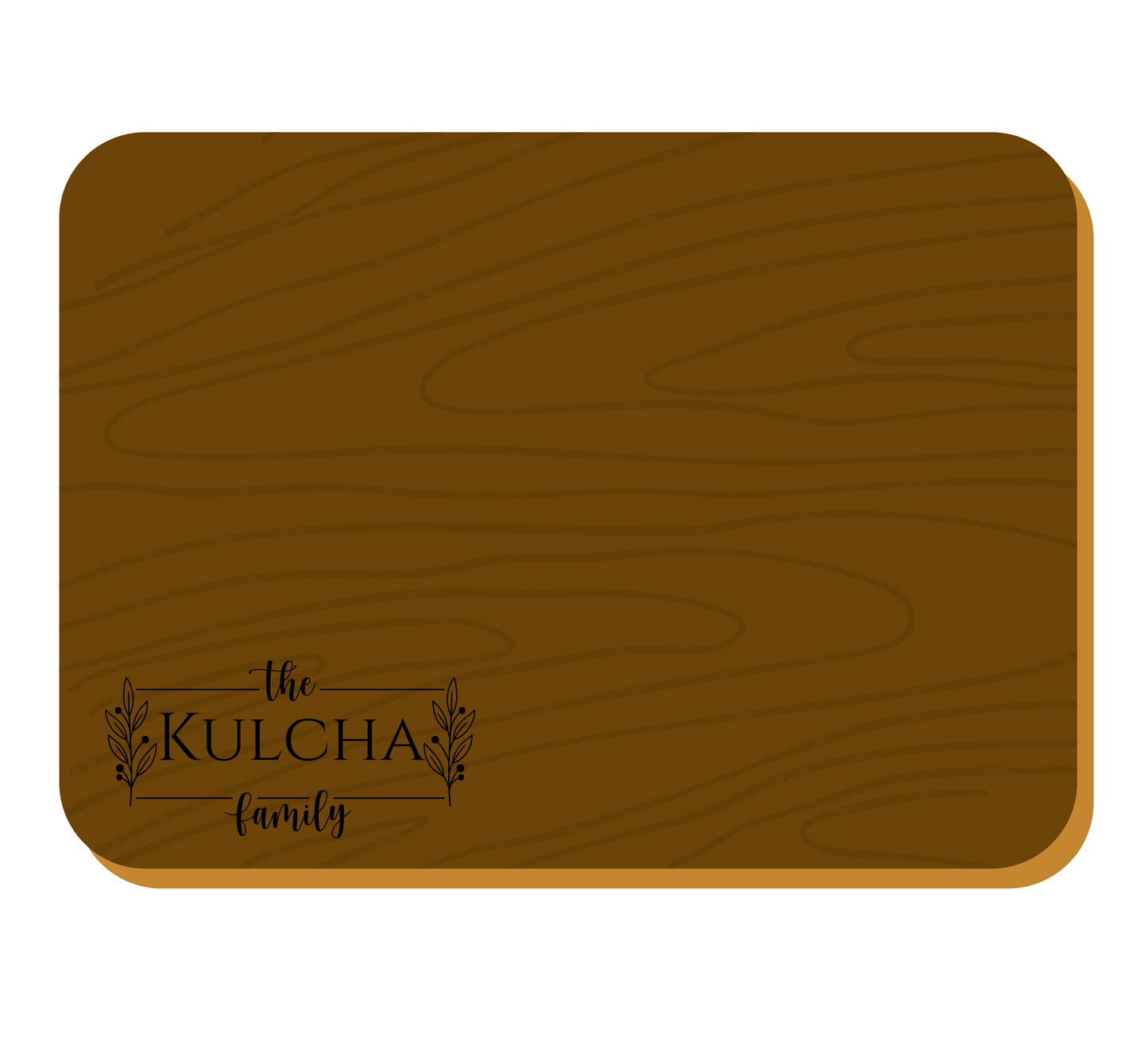 Custom Engraved Walnut cutting board