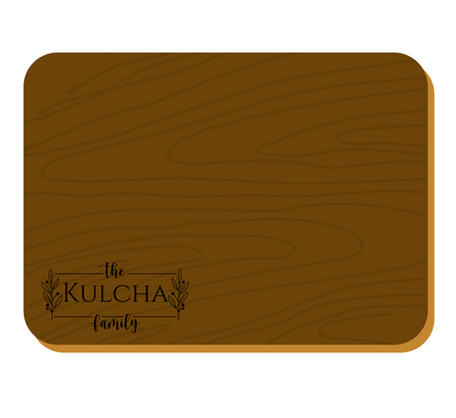 Custom Engraved Walnut cutting board