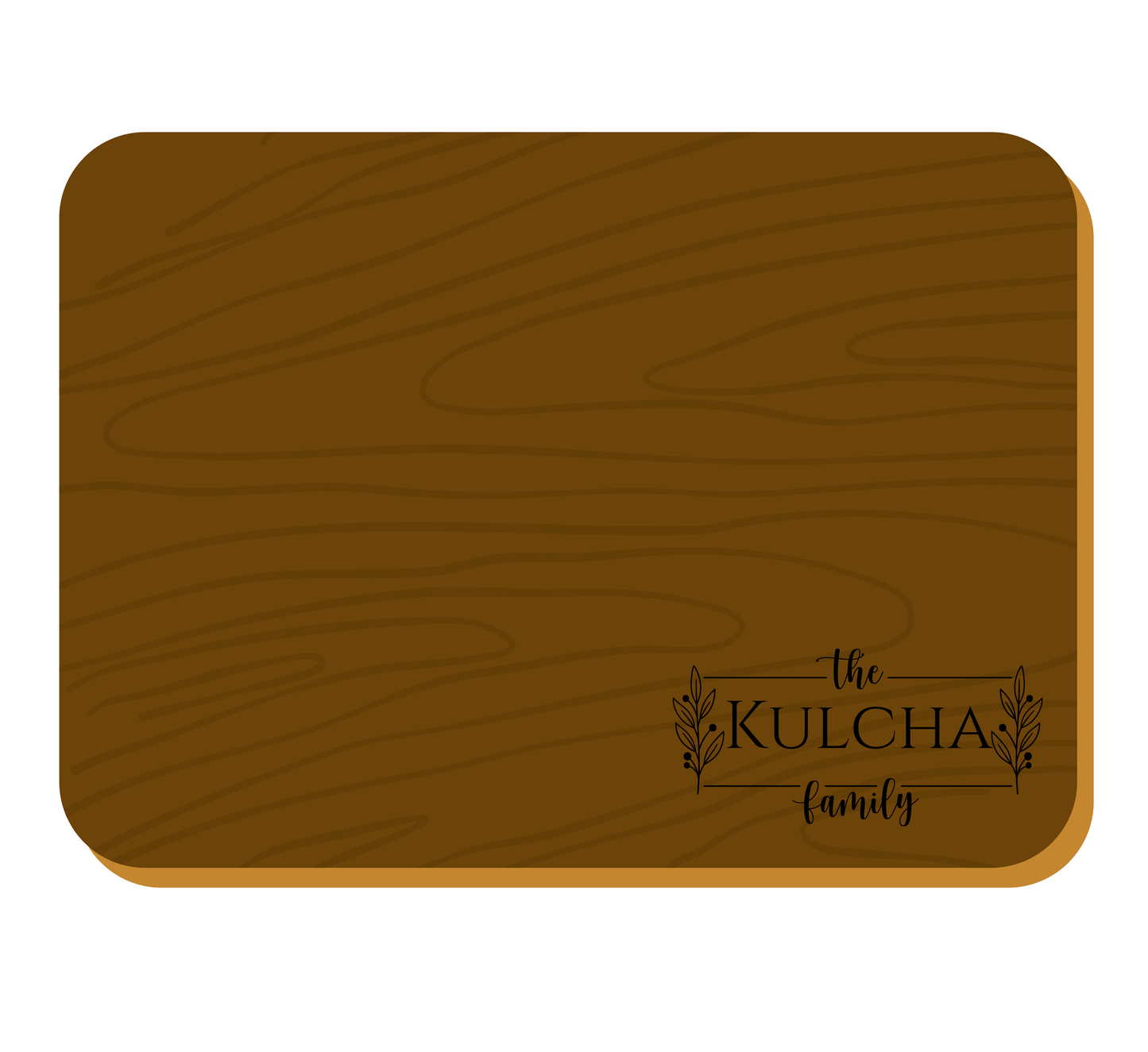 Custom Engraved Walnut cutting board