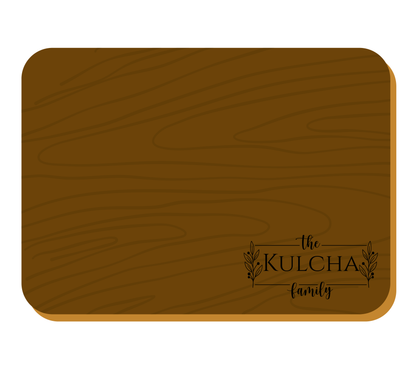 Custom Engraved Walnut cutting board