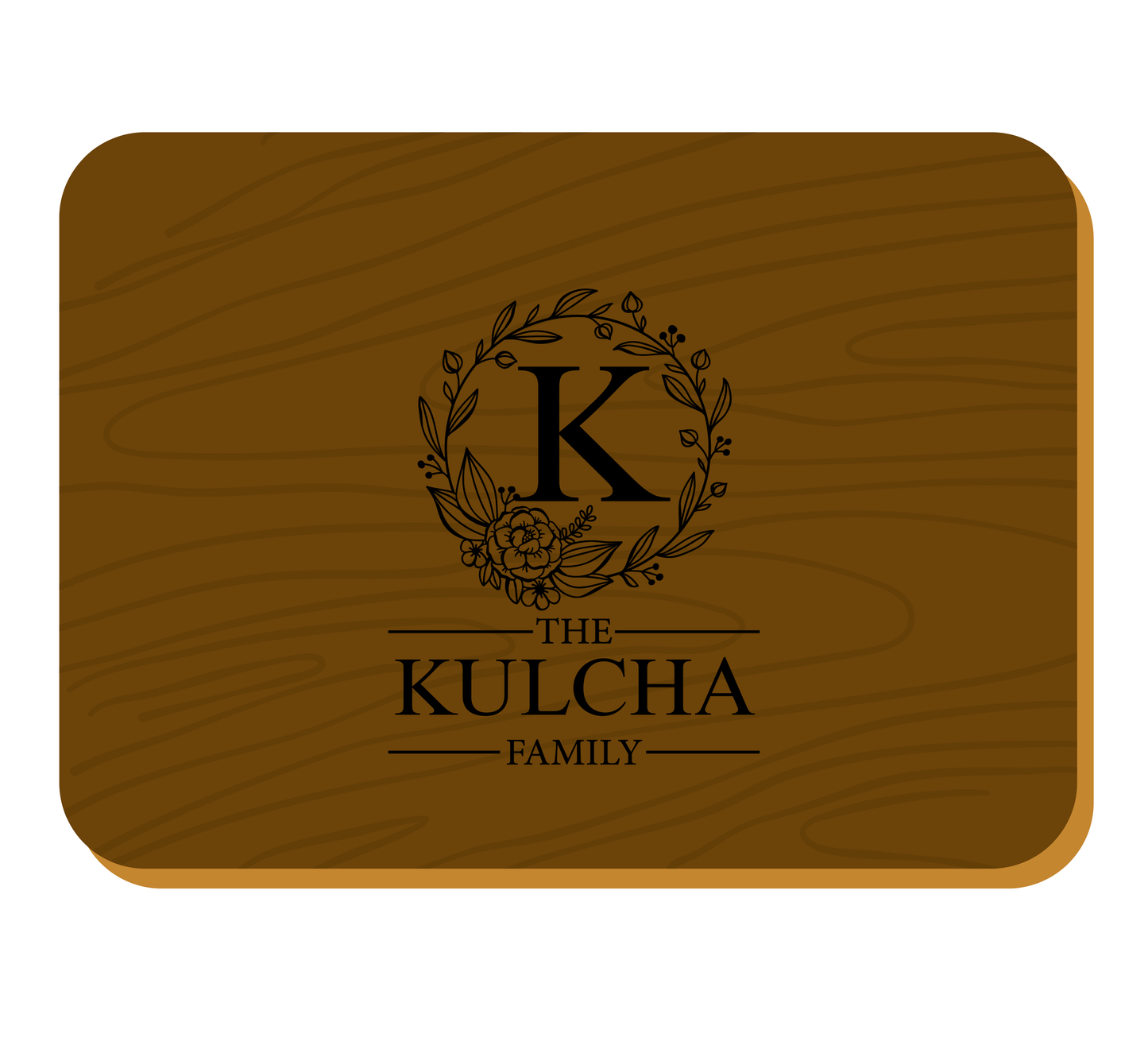 Custom Engraved Walnut cutting board