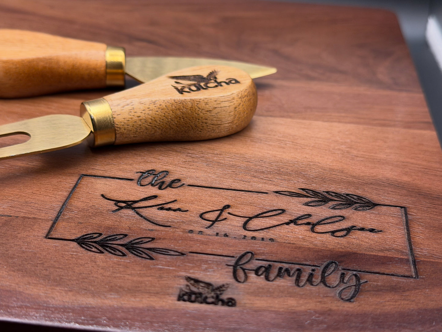 Custom Engraved Walnut cutting board