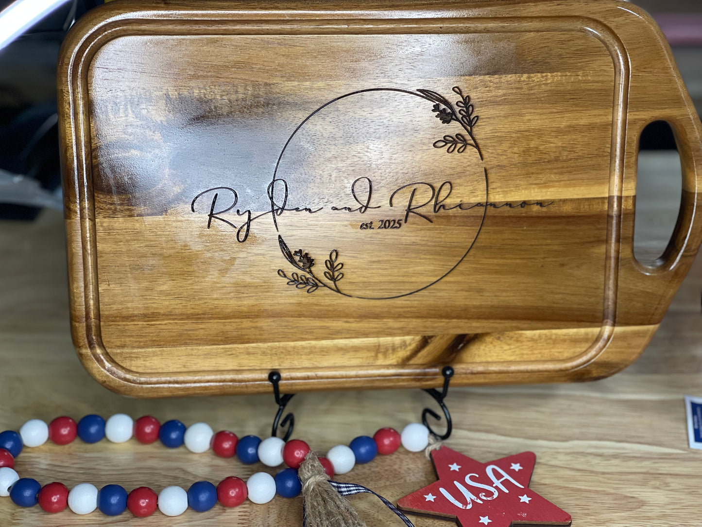 Chop to it, Mr. and Mrs, Est. 2025-Newly weds custom Engraved cutting board