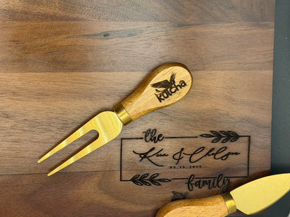 Custom Engraved Walnut cutting board