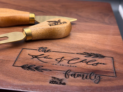 Custom Engraved Walnut cutting board