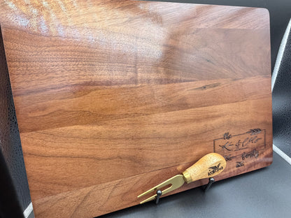 Custom Engraved Walnut cutting board