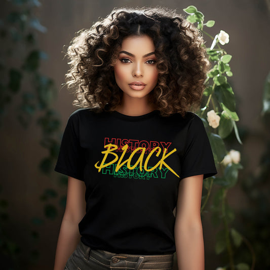 Black History t-shirt/ Long sleeve shirt, black history rasta colors, black gold, red gold and green black history.