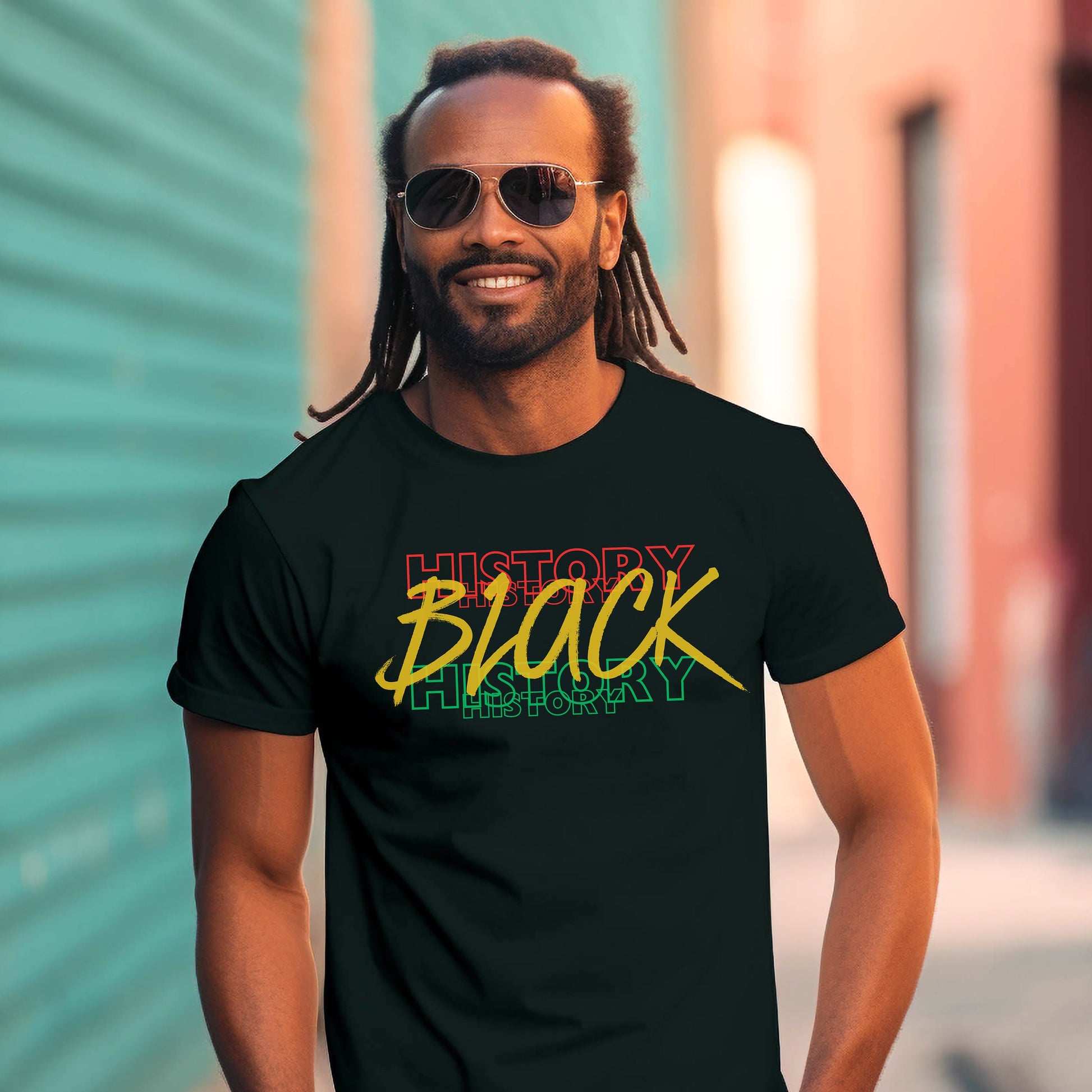 Black History t-shirt/ Long sleeve shirt, black history rasta colors, black gold, red gold and green black history.