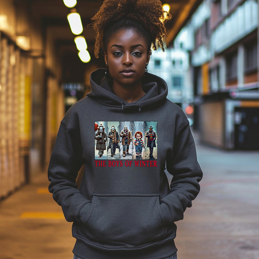 The Boys of Christmas sweatshirt/ Hoodie! Chrismas scary shirt. Christmas Halloween Graphic.