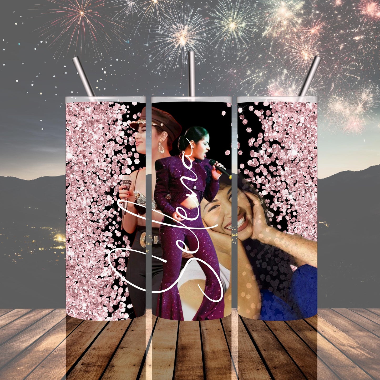 Selena 20 or 30 oz design tumbler, The radiant smile of Selena, Tumbler design, graphic design, a gem