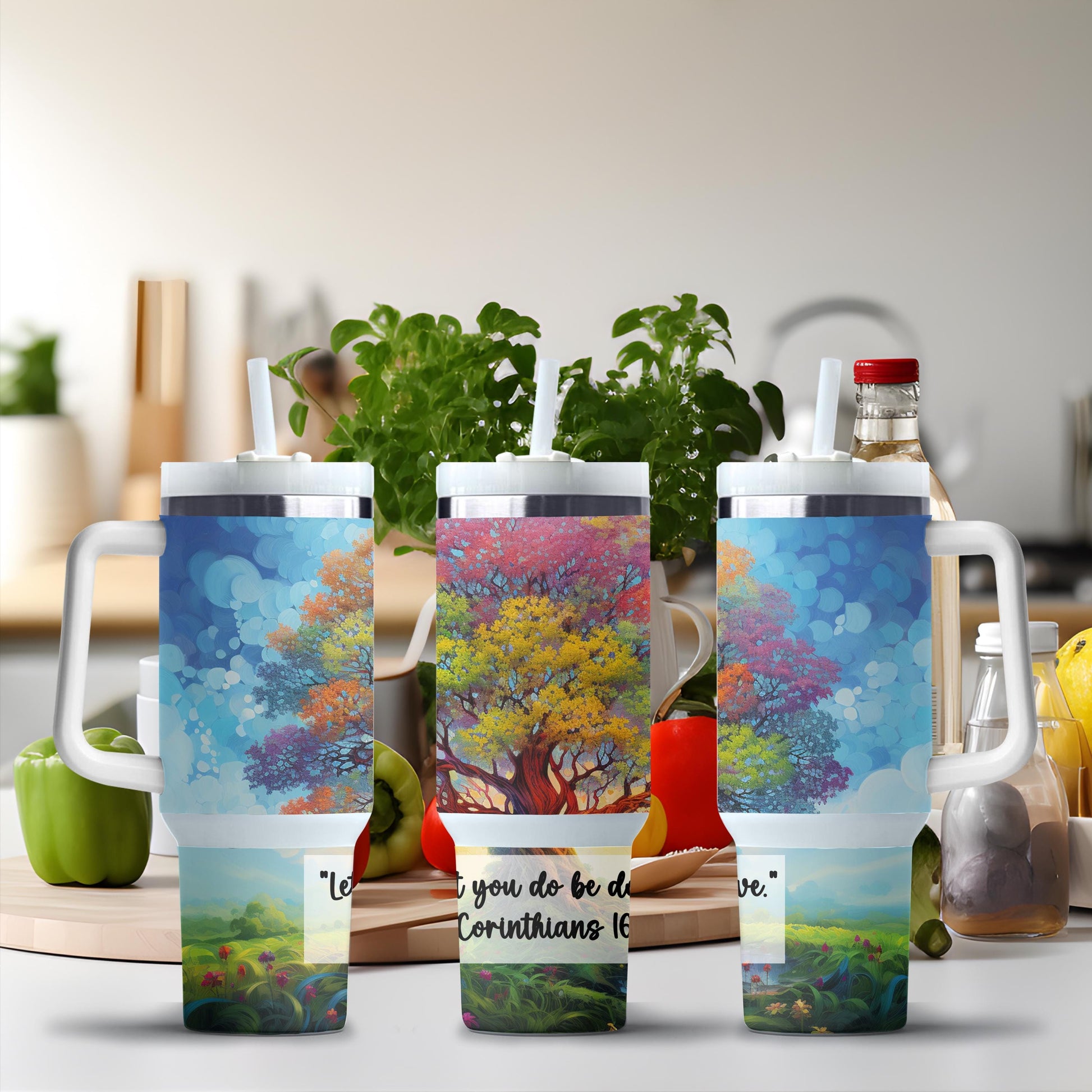 40 oz tumbler wrap scripture, personalized religious tumbler with handle, unique gift for loved ones, can be done on 30oz and 20 oz