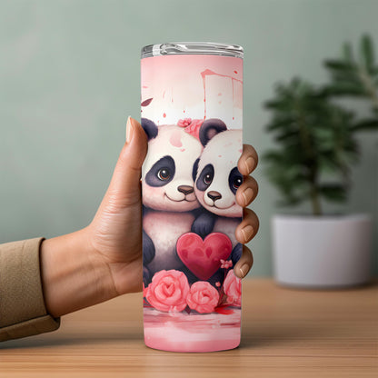 Valentines day 20 oz, 30oz or 40oz tumblers, Cute pet valentine design tumblers, cupid mugs, love bug, puppy lovers, cat mom, wife Vday gift