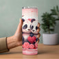 Valentines day 20 oz, 30oz or 40oz tumblers, Cute pet valentine design tumblers, cupid mugs, love bug, puppy lovers, cat mom, wife Vday gift
