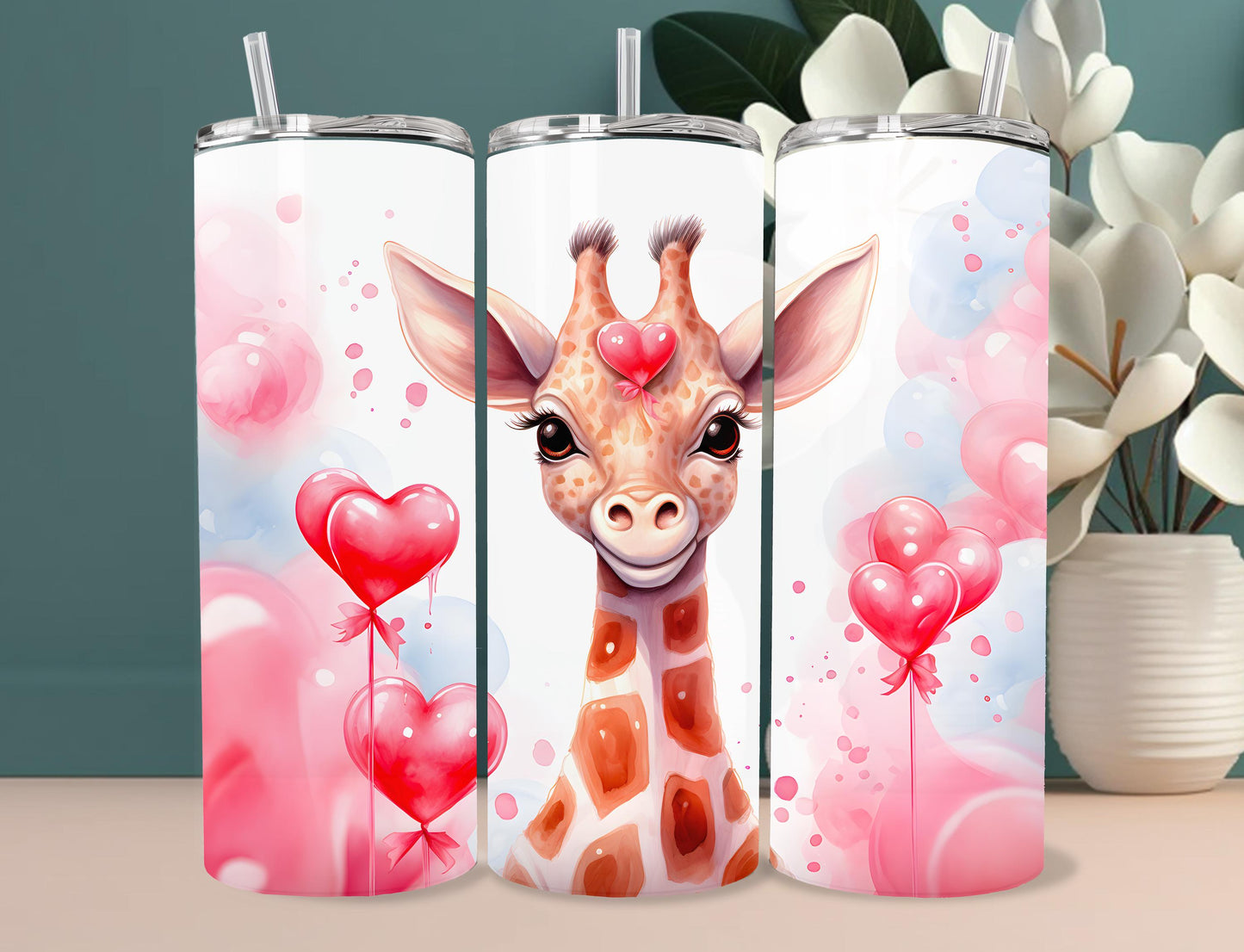 Valentines day 20 oz, 30oz or 40oz tumblers, Cute pet valentine design tumblers, cupid mugs, love bug, puppy lovers, cat mom, wife Vday gift