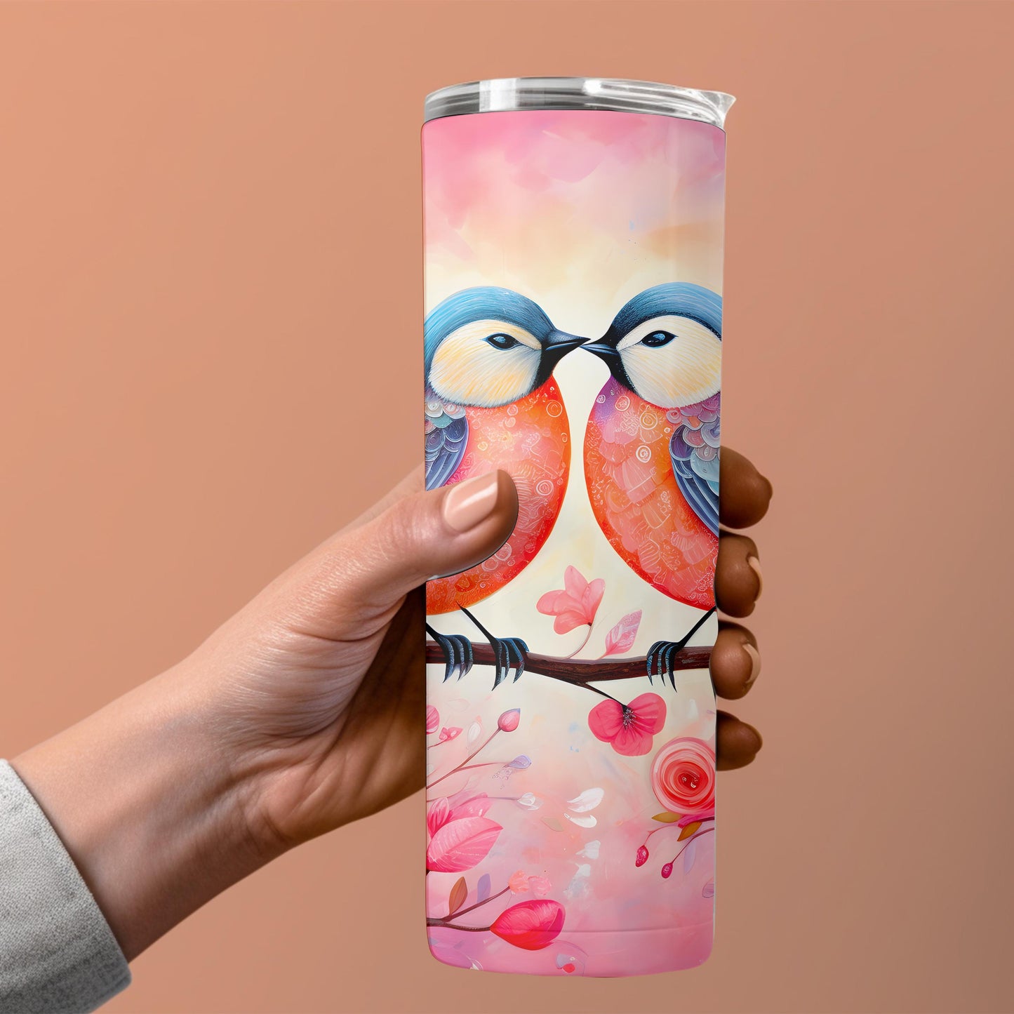 Valentines day 20 oz, 30oz or 40oz tumblers, Cute pet valentine design tumblers, cupid mugs, love bug, puppy lovers, cat mom, wife Vday gift