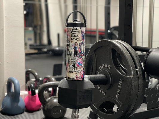 Motivational Gym insulated bottled, Protein Shake bottle, water bottle, Exercise quencher