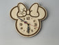 Custom engraved kids wall clock, wall decor kids room, Minnie Bow clock, encourage kids to learn to tell time, customize with name in bow