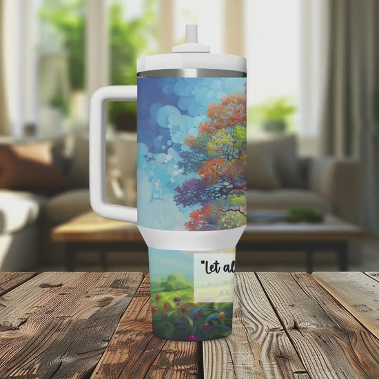 40 oz tumbler wrap scripture, personalized religious tumbler with handle, unique gift for loved ones, can be done on 30oz and 20 oz