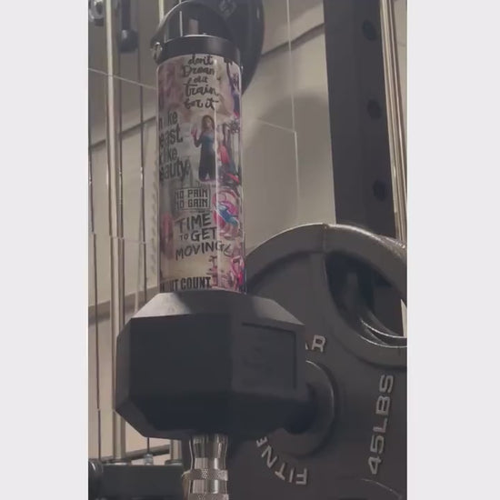 Motivational Gym insulated bottled, Protein Shake bottle, water bottle, Exercise quencher